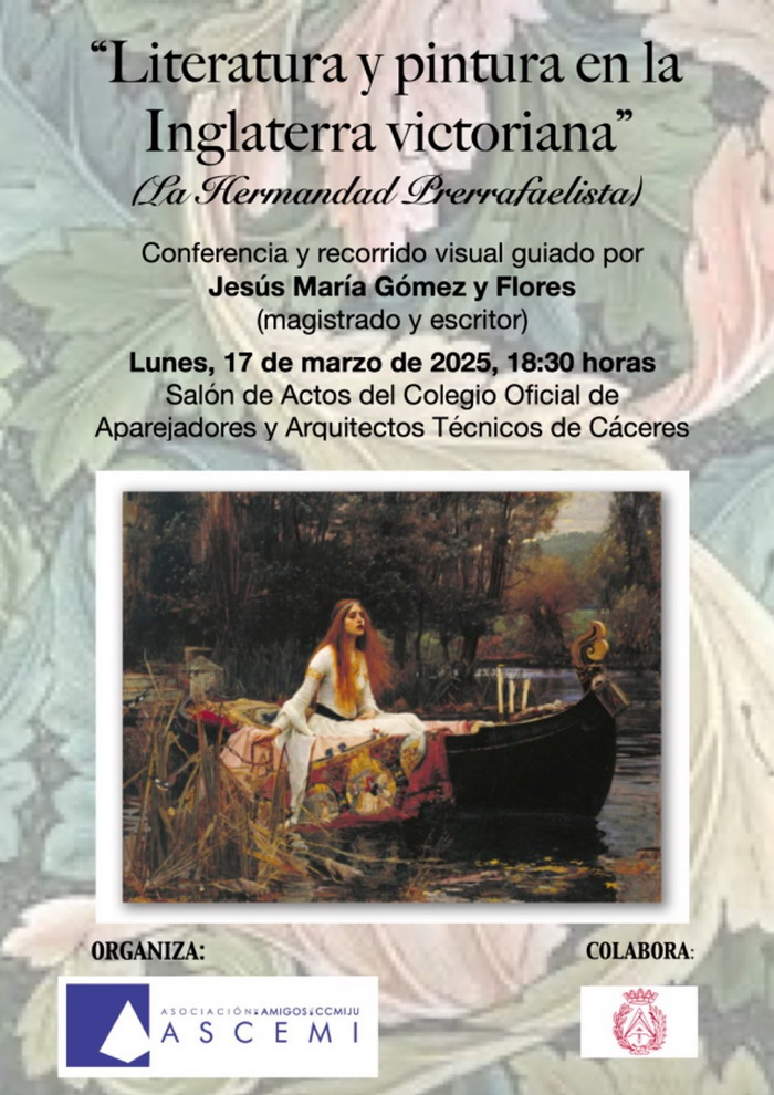 Conferencia "Literatura y Pintura en la Inglaterra Victoriana" (ASCEMI).